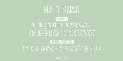 Minty March Font Poster 5