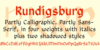 Rundigsburg Font Poster 2
