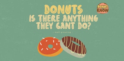 Donut Know Font Poster 5