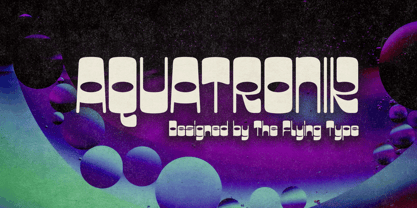 Aquatronik Font Poster 1