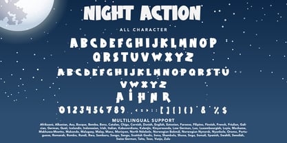 Night Action Font Poster 8