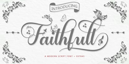 Faithfull Font Poster 1