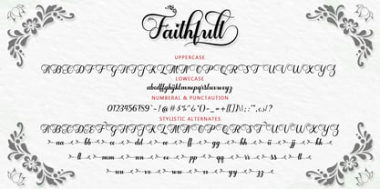 Faithfull Font Poster 7