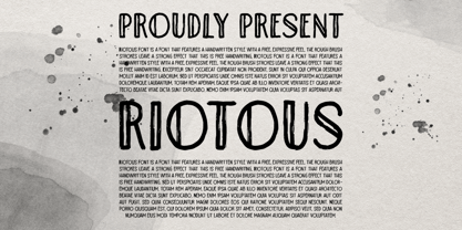 Riotous Font Poster 1