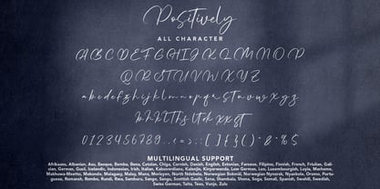 Positively Font Poster 7