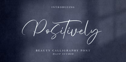 Positively Font Poster 1