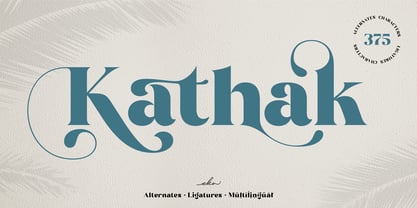 Kathak Font Poster 1