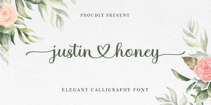 Justin Honey Font Poster 1