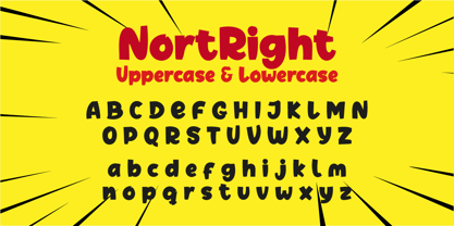 Nort Right Font Poster 12