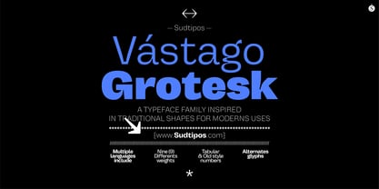 Vastago Grotesk Font Poster 15