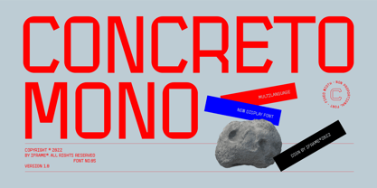 Concreto Mono Font Poster 1