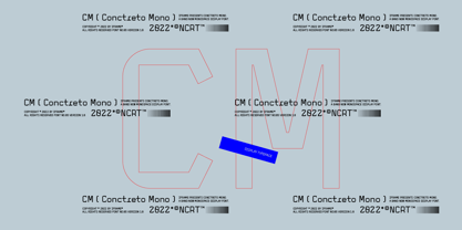 Concreto Mono Fuente Póster 9