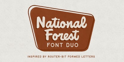 National Forest Font Poster 1