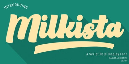Milkista Font Poster 1