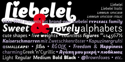 Liebelei Pro Font Poster 3