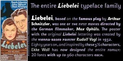 Liebelei Pro Font Poster 2