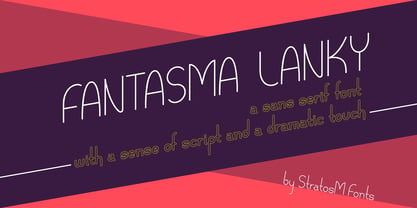 Fantasma Lanky Font Poster 2
