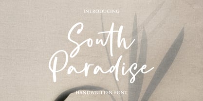 South Paradise Font Poster 1