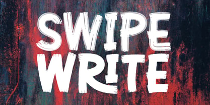 Swipe Write Font Poster 2