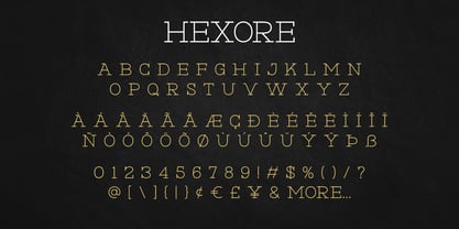 Hexore Font Poster 5
