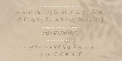 Flawless Valentines Font Poster 8