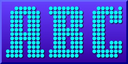 Display Dots Three Serif Font Poster 2