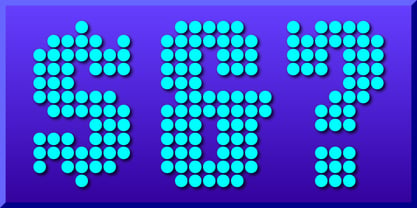 Display Dots Three Serif Font Poster 4