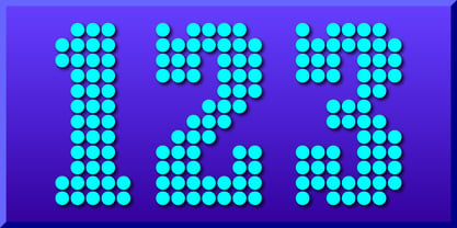 Display Dots Three Serif Font Poster 3