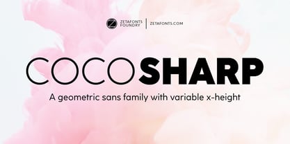 Coco Sharp Font Poster 1