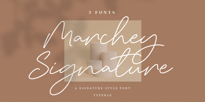 Marchey Signature Font Poster 2