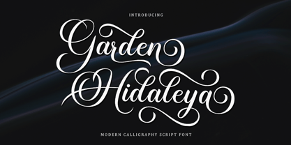 Garden Hidaleya Font Poster 9