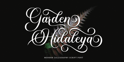 Garden Hidaleya Font Poster 12