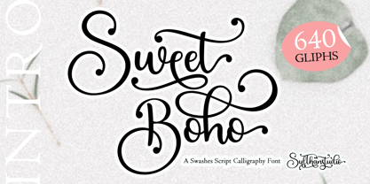 Sweet Boho Font Poster 1