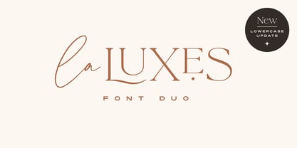 La Luxes Font Poster 1