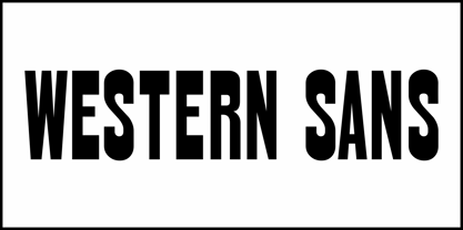 Western Sans JNL Fuente Póster 2
