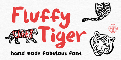Fluffy Tiger Font Poster 1