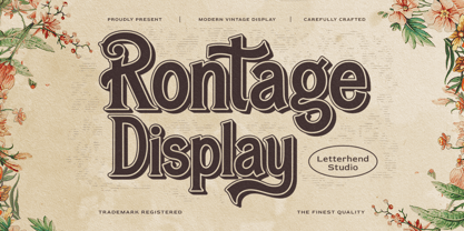 Rontage Font Poster 1