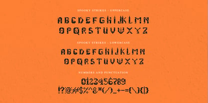 Spooky Strikes Font Poster 6