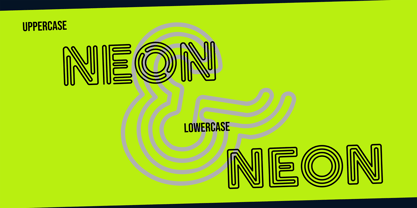Neon Quebec Font Poster 5