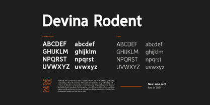 Devina Rodent Font Poster 11