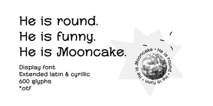 Mooncake Font Poster 2