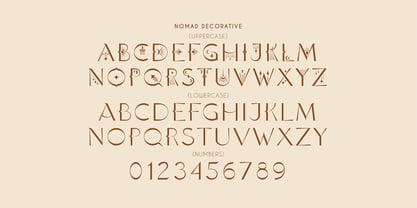 Nomad Decorative Font Poster 3