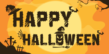 Hallo Witch Font Poster 5