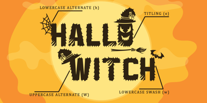 Hallo Witch Font Poster 8