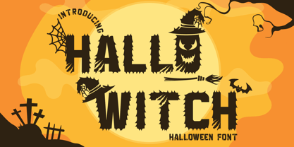 Hallo Witch Font Poster 1