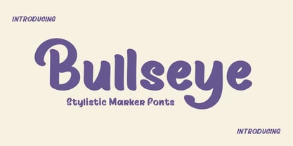 Bullseye Font Poster 1