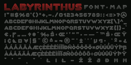Labyrinthus Pro Font Poster 3