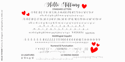 Hello Tiffany Font Poster 9