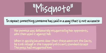 Misquote Note Font Poster 3