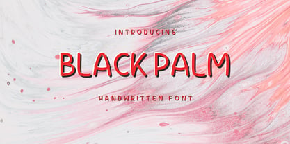 Black Palm Font Poster 1